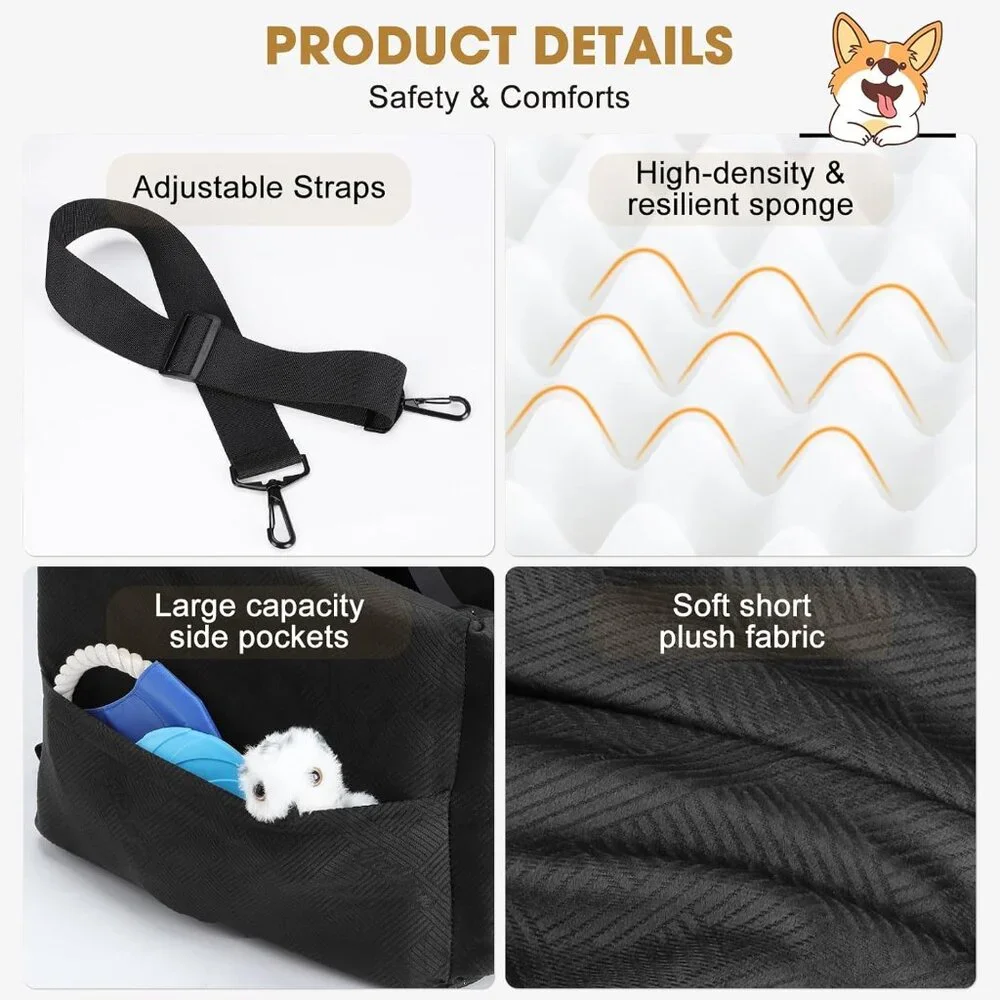 JOEJOY Dog Car Seats for Small Medium Dogs Under 35lbs